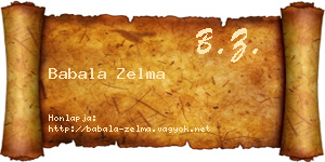 Babala Zelma névjegykártya